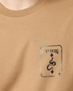 Iceberg Short-sleeved T-shirt With Prints And Embroidery