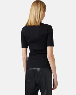 Women Iceberg Short Sleeve T-shirt In Cotton Rib