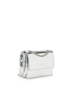 Women Iceberg Shoulder Bag In Mirror-effect Leather With Chain