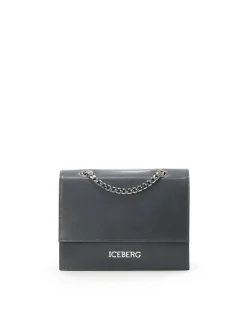 Women Iceberg Shoulder Bag In Vogue Leather With Chain Shoulder Strap