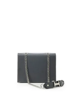 Women Iceberg Shoulder Bag In Vogue Leather With Chain Shoulder Strap