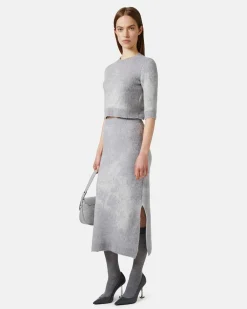 Women Iceberg Skirt With Snake Effect Design