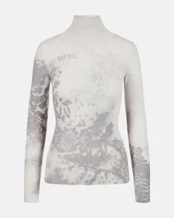 Women Iceberg Slim Wool Dropped Turtleneck Sweater