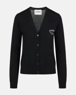 Women Iceberg Small Wool Cardigan With Logo
