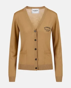 Women Iceberg Small Wool Cardigan With Logo