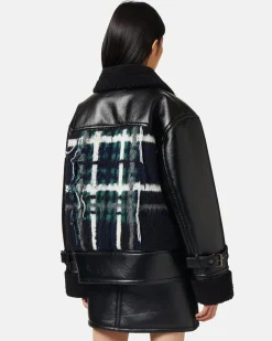 Women Iceberg Special Fit Jacket With Mix Of Materials