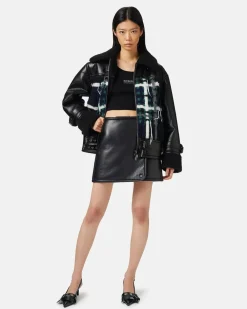 Women Iceberg Special Fit Jacket With Mix Of Materials