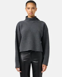 Women Iceberg Sporty Turtleneck Sweater With Logo