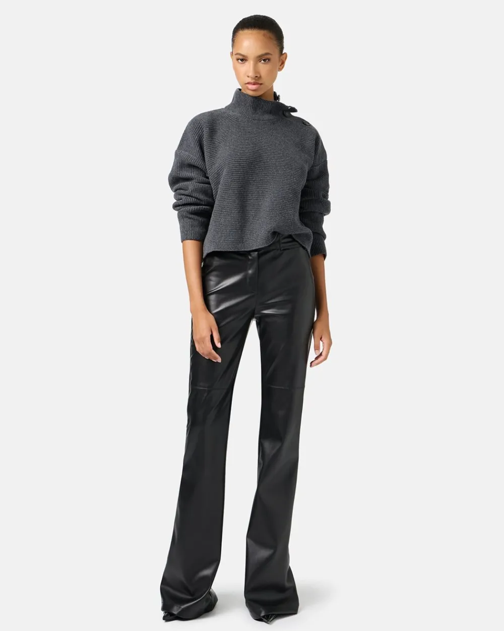 Women Iceberg Sporty Turtleneck Sweater With Logo