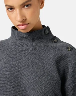 Women Iceberg Sporty Turtleneck Sweater With Logo
