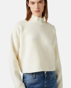 Women Iceberg Sporty Turtleneck Sweater With Logo