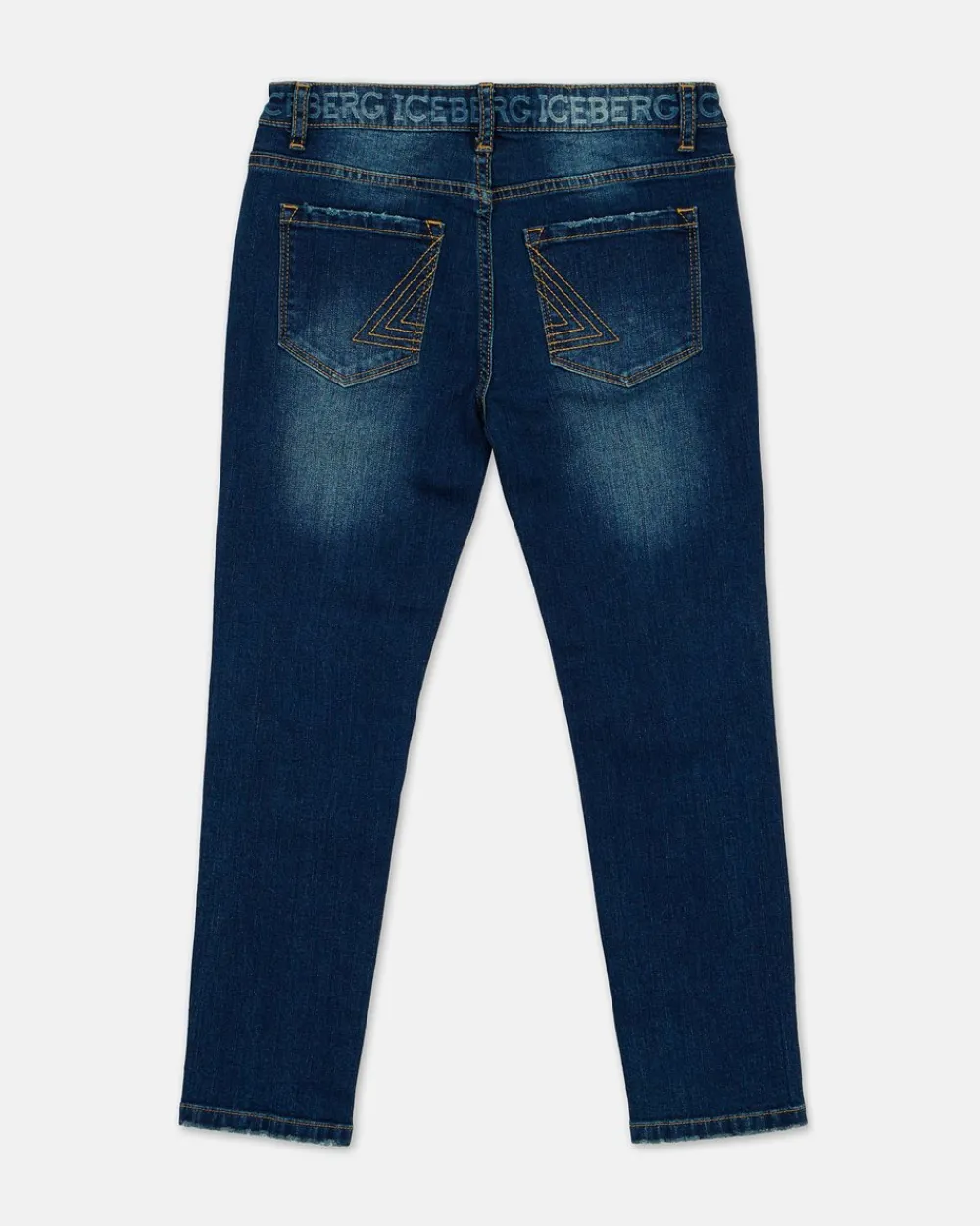 Kids/BOY Iceberg Stonewashed Blue 5-pocket Jeans With Logo