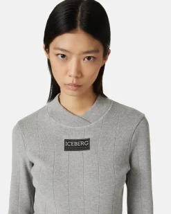 Women Iceberg Stretch Dress With Logo
