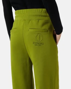 Women Iceberg Sustainable Cotton Fleece Trousers
