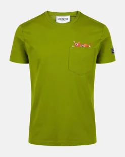 Iceberg Sustainable Cotton T-shirt With Cat