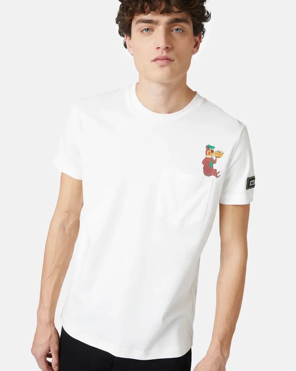 Iceberg Sustainable Cotton T-shirt With Yogi Bear