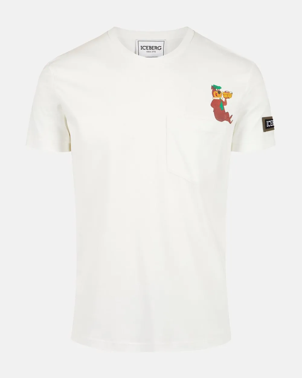 Iceberg Sustainable Cotton T-shirt With Yogi Bear