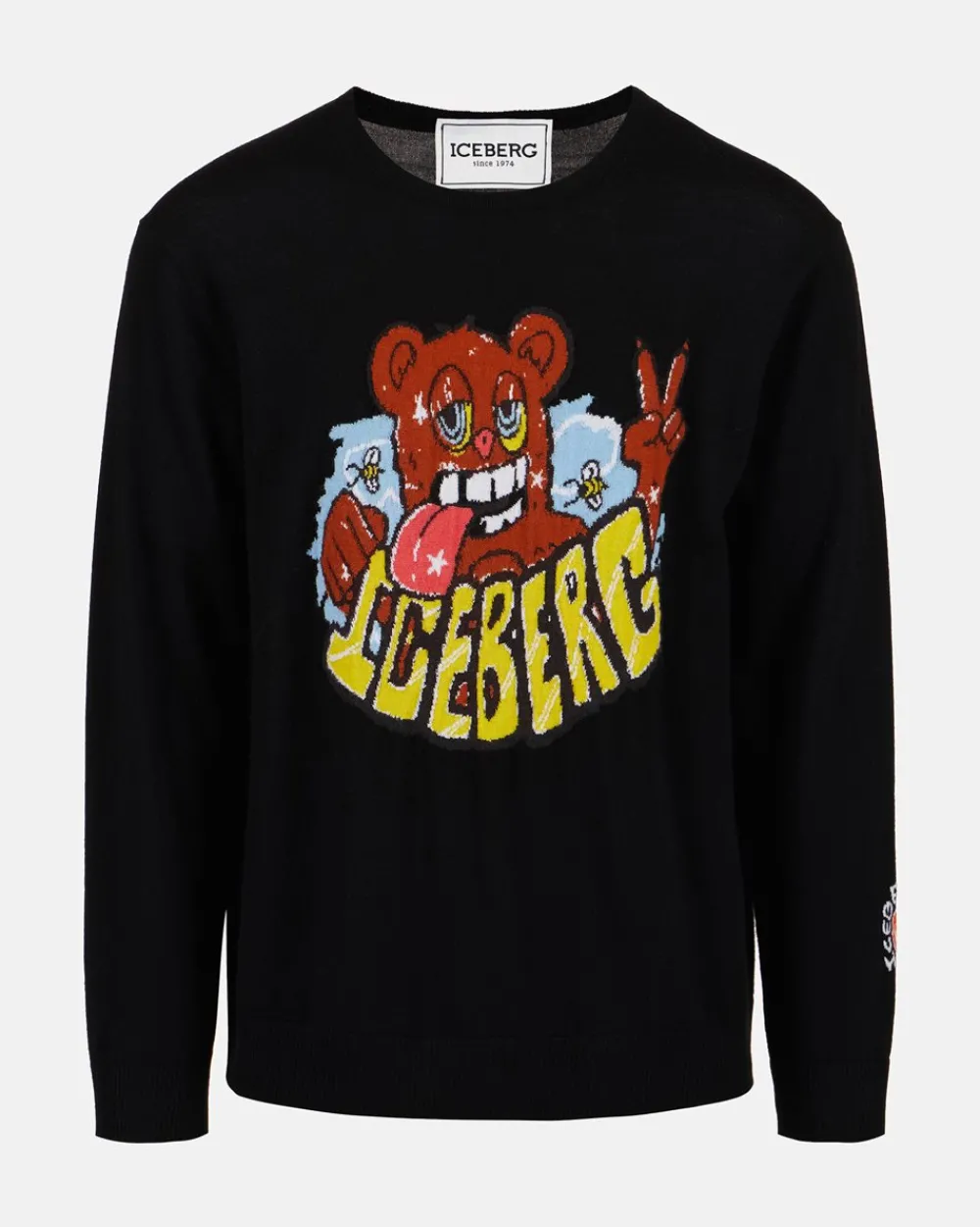 Iceberg Sweater With Cartoon Graphics