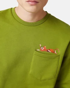 Iceberg Sweatshirt With Cat Print