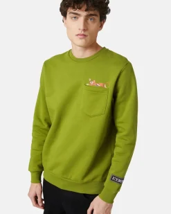 Iceberg Sweatshirt With Cat Print