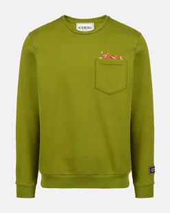 Iceberg Sweatshirt With Cat Print