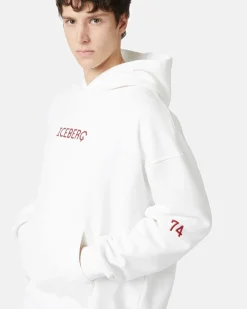 Iceberg Sweatshirt With Hood And Printed Logo