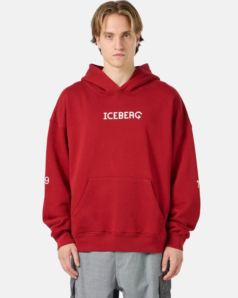 Iceberg Sweatshirt With Hood And Printed Logo