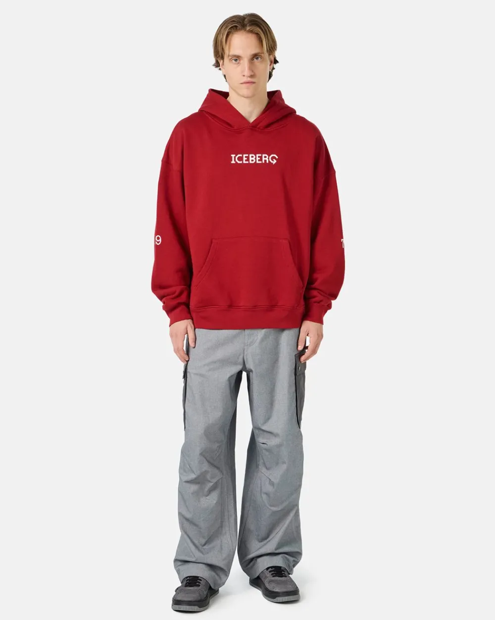 Iceberg Sweatshirt With Hood And Printed Logo