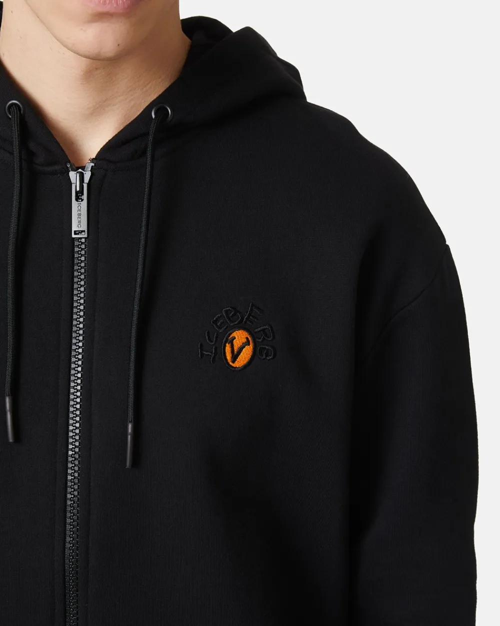 Iceberg Sweatshirt With Zip And VXMEE Bear Print