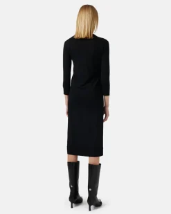 Women Iceberg Thin Wool Polo Dress