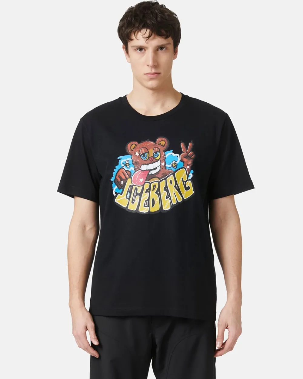Iceberg T-shirt With Bear Print And VXmee Logo