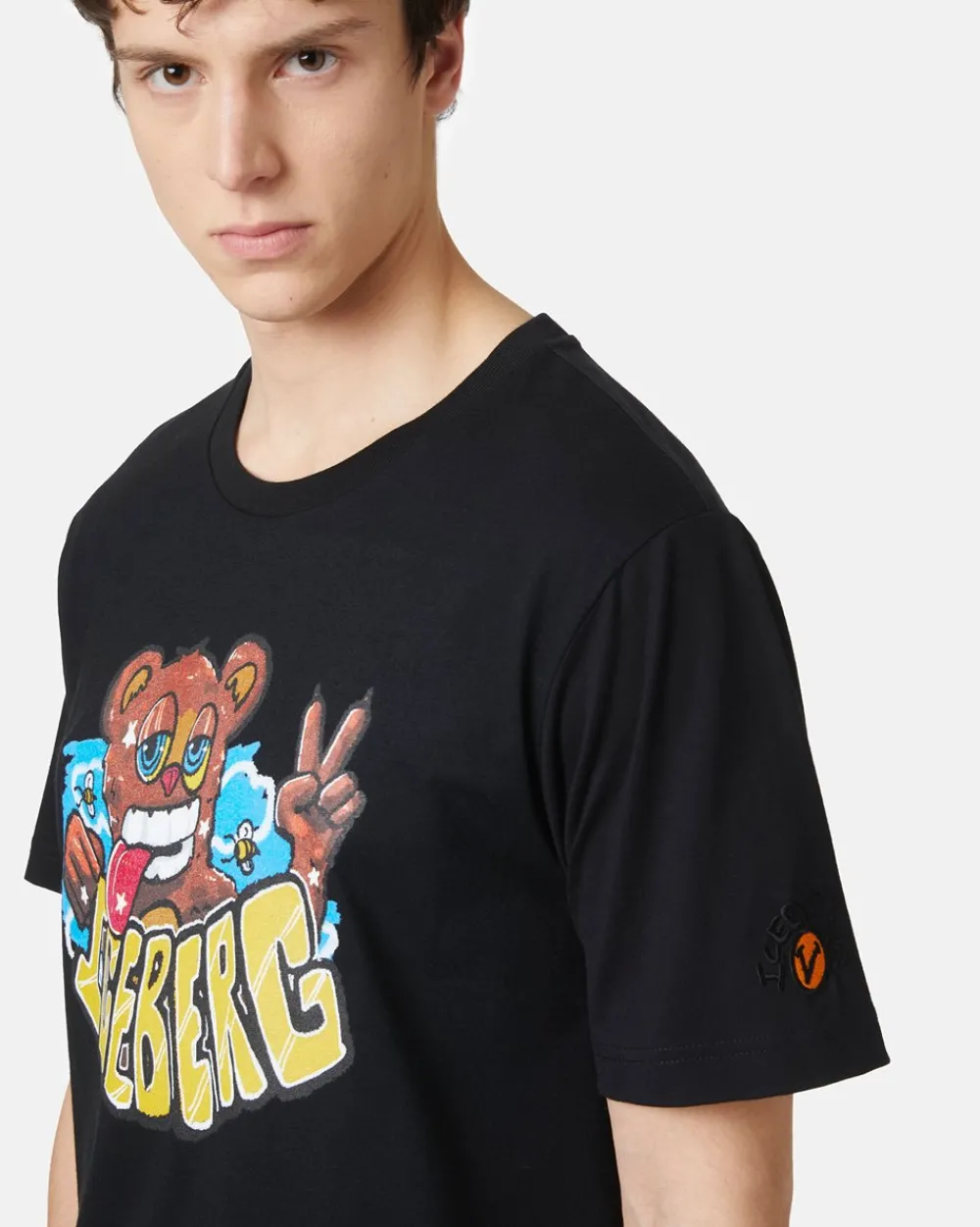 Iceberg T-shirt With Bear Print And VXmee Logo