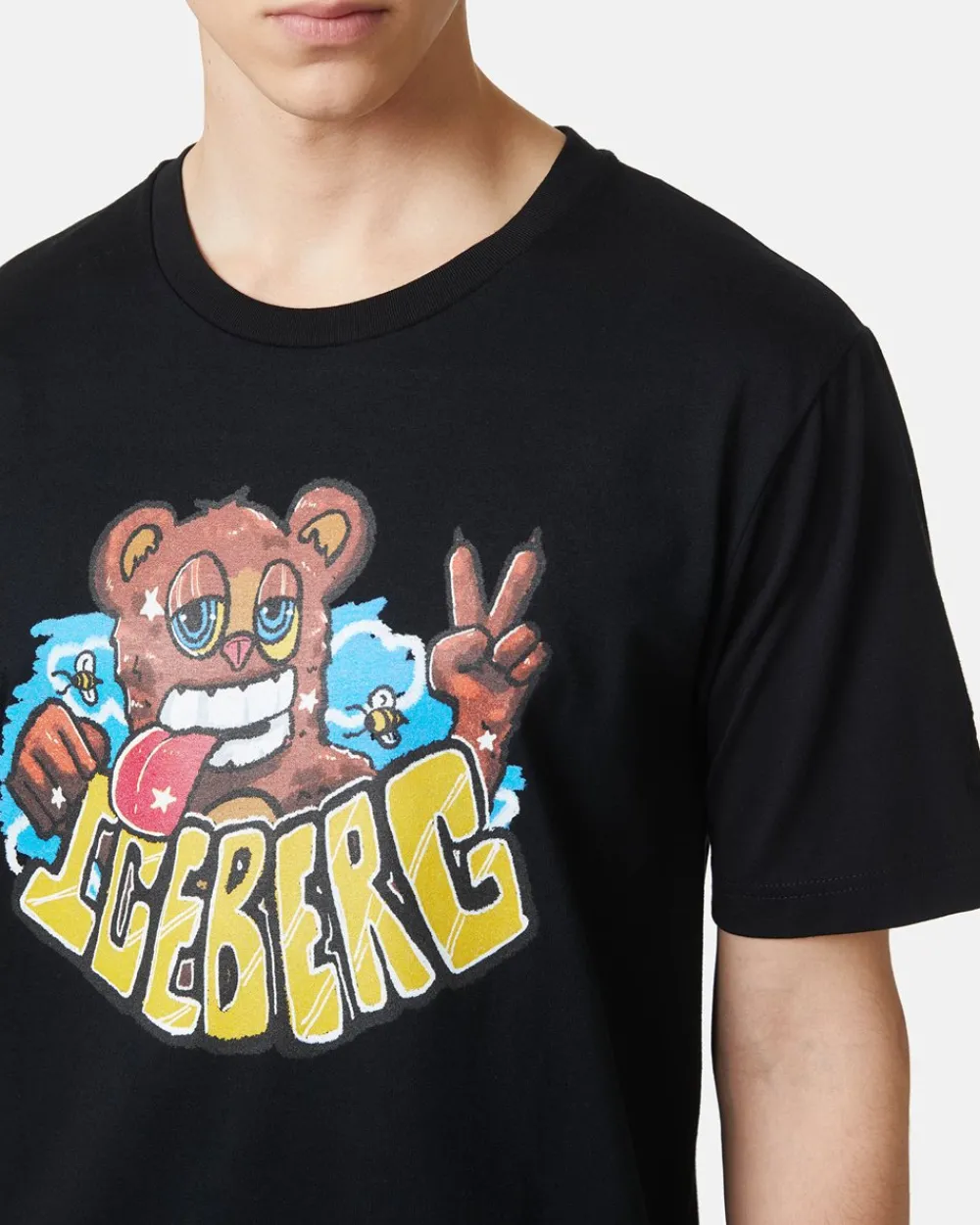 Iceberg T-shirt With Bear Print And VXmee Logo