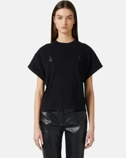 Women Iceberg T-shirt With Decorative Zips