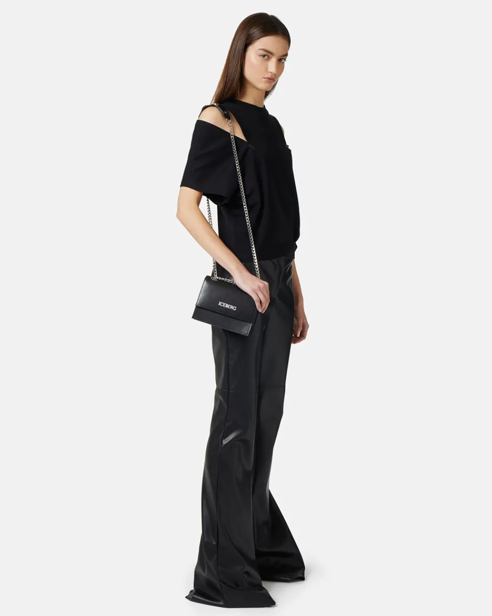 Women Iceberg T-shirt With Decorative Zips