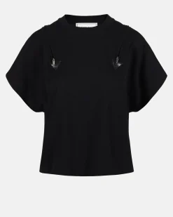 Women Iceberg T-shirt With Decorative Zips