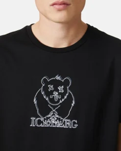 Iceberg T-shirt With Printed And Embroidered Bear