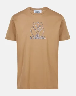 Iceberg T-shirt With Printed And Embroidered Bear