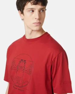 Iceberg T-shirt With Vitruvian Garfield Print