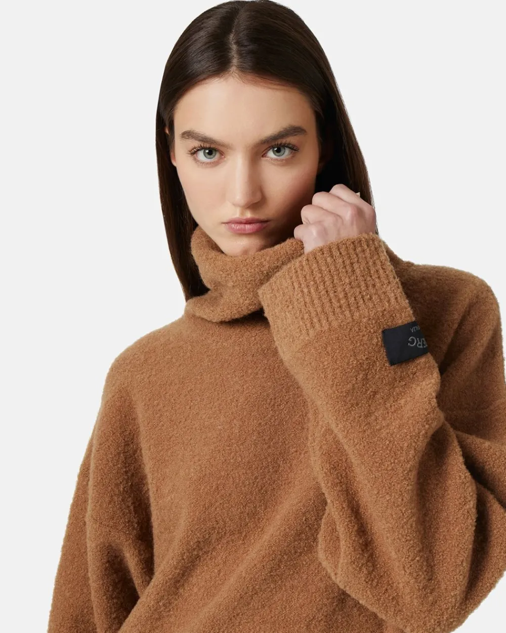 Women Iceberg Turtleneck In Bouclé Wool