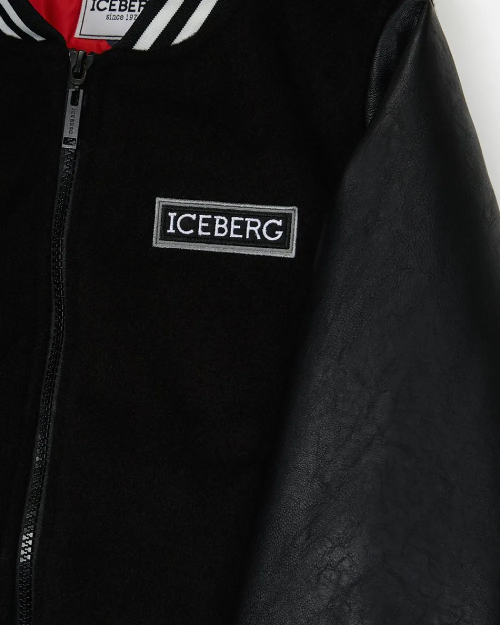 Kids/BOY Iceberg Varsity College Style Jacket With Logo