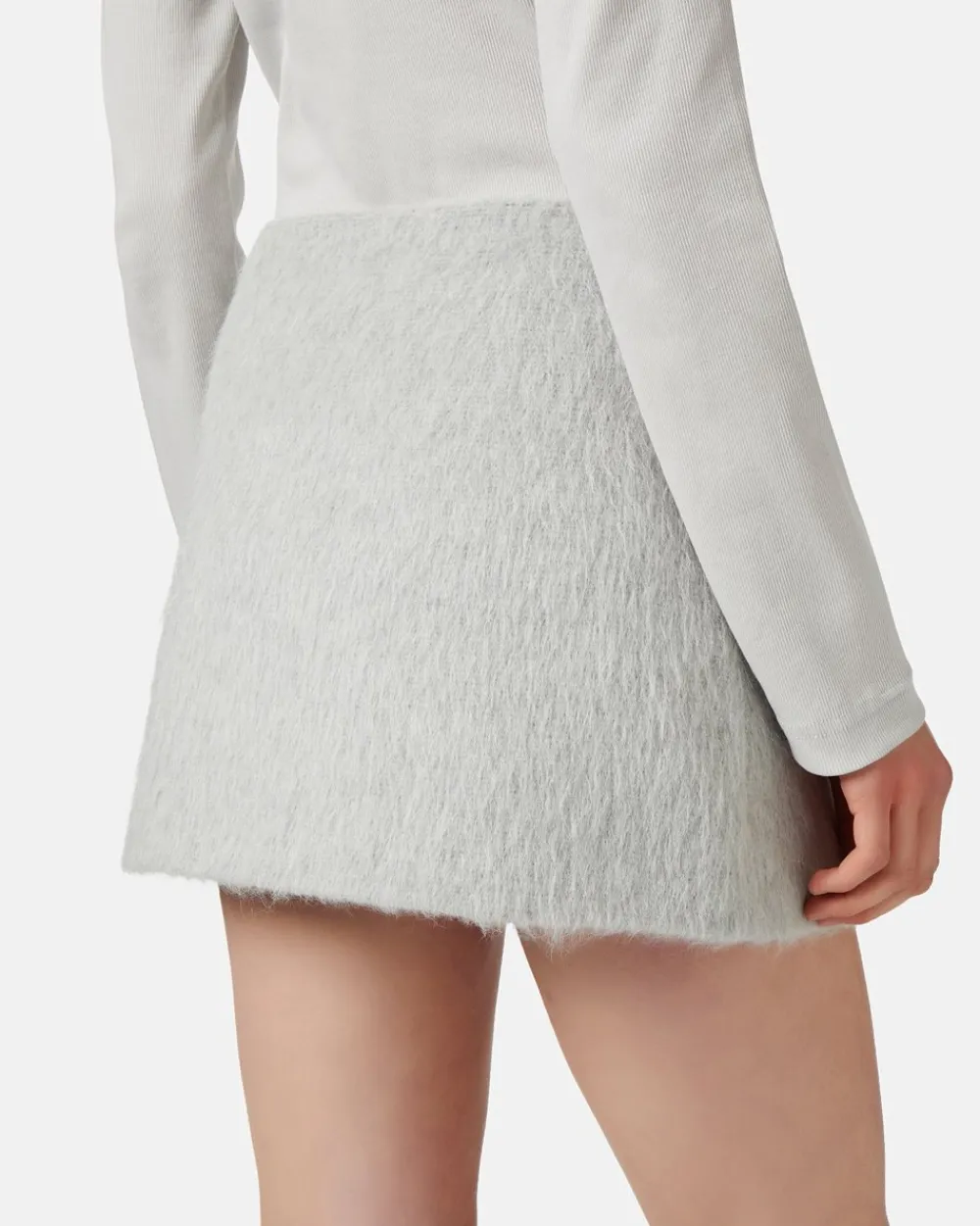 Women Iceberg Velor Cloth Miniskirt