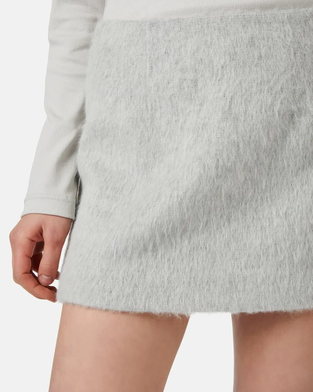 Women Iceberg Velor Cloth Miniskirt