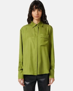 Women Iceberg Viscose Shirt With Snake Design