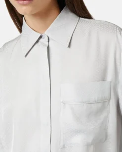 Women Iceberg Viscose Shirt With Snake Design