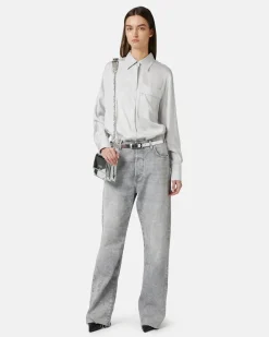 Women Iceberg Viscose Shirt With Snake Design
