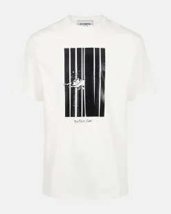 Iceberg White Cotton Jersey T-shirt With code Print
