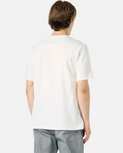 Iceberg White Cotton Jersey T-shirt With Splash And Bear Logo Print On The Heart