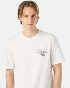 Iceberg White Cotton Jersey T-shirt With Splash And Bear Logo Print On The Heart