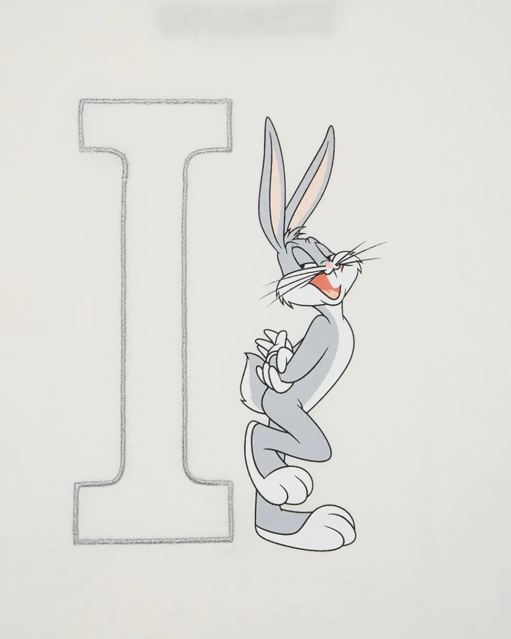 Kids Iceberg White Crew Neck Short Sleeve T-Shirt With And Bugs Bunny Monogram